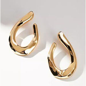 NEW ~ Anthropologie Gold Flame Drop Earrings